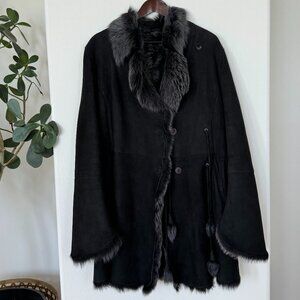 Original Coppolino Shearling Coat - Unique Design!